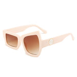 Men Punk Sunglasses Luxury Brand Designer Steampunk Geometry Polygon Sun Glasses Women UV400 Driving Square Shade Unique Eyewear - Evallys.com