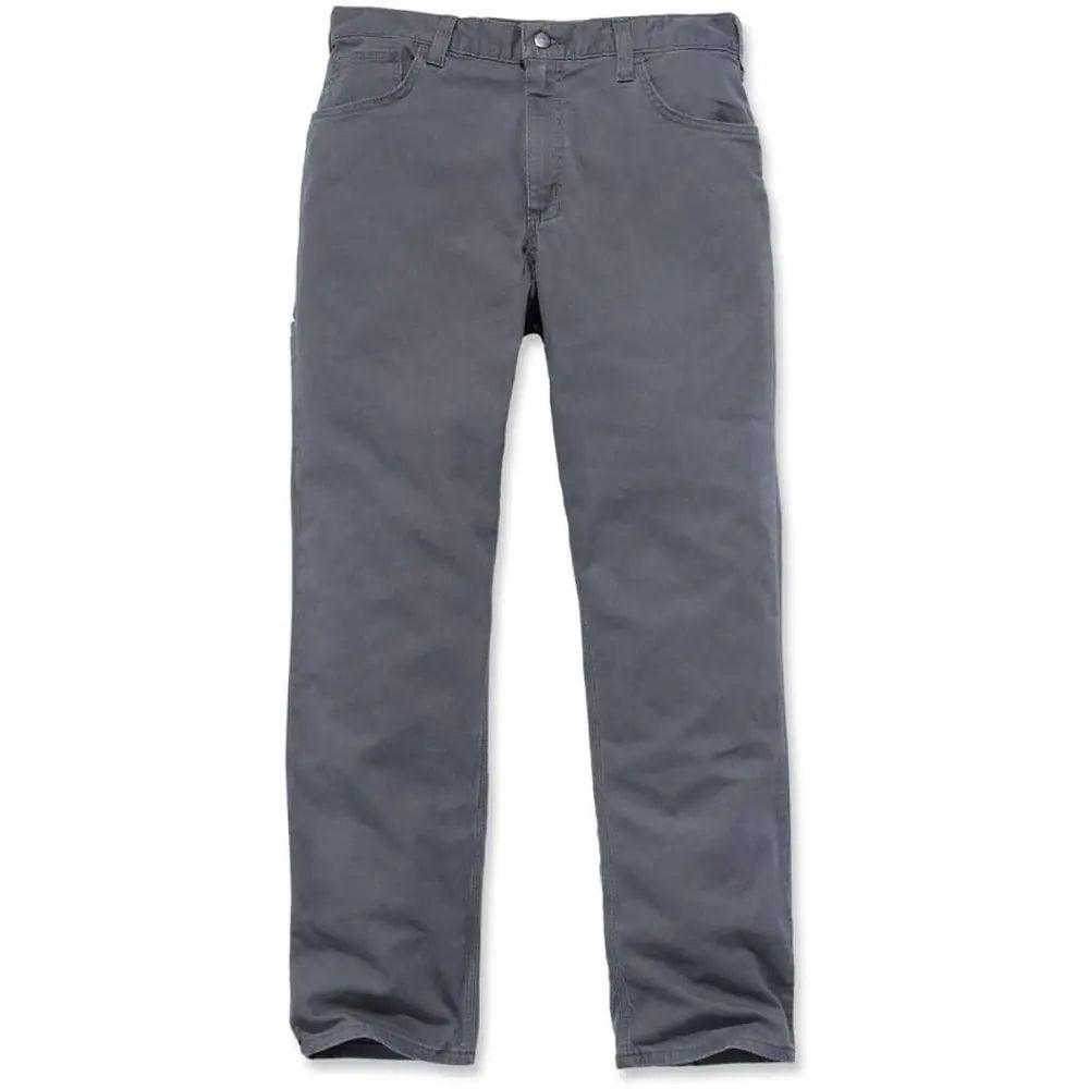 Carhartt Men's Rugged Flex Relaxed Fit Canvas 5Pocket Work Pant 48W x 30L Gravel - Evallys.com # #