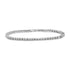 .925 Sterling Silver ½ Cttw Miracle-Set Diamond Round Half Bezel 7” Tennis Bracelet (I-J Color, I2-I3 Clarity) - Evallys.com # #