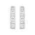 .925 Sterling Silver 1/4 cttw Lab Grown Diamond Huggy Earring (F-G Color, VS2-SI1 Clarity) - Evallys.com # #