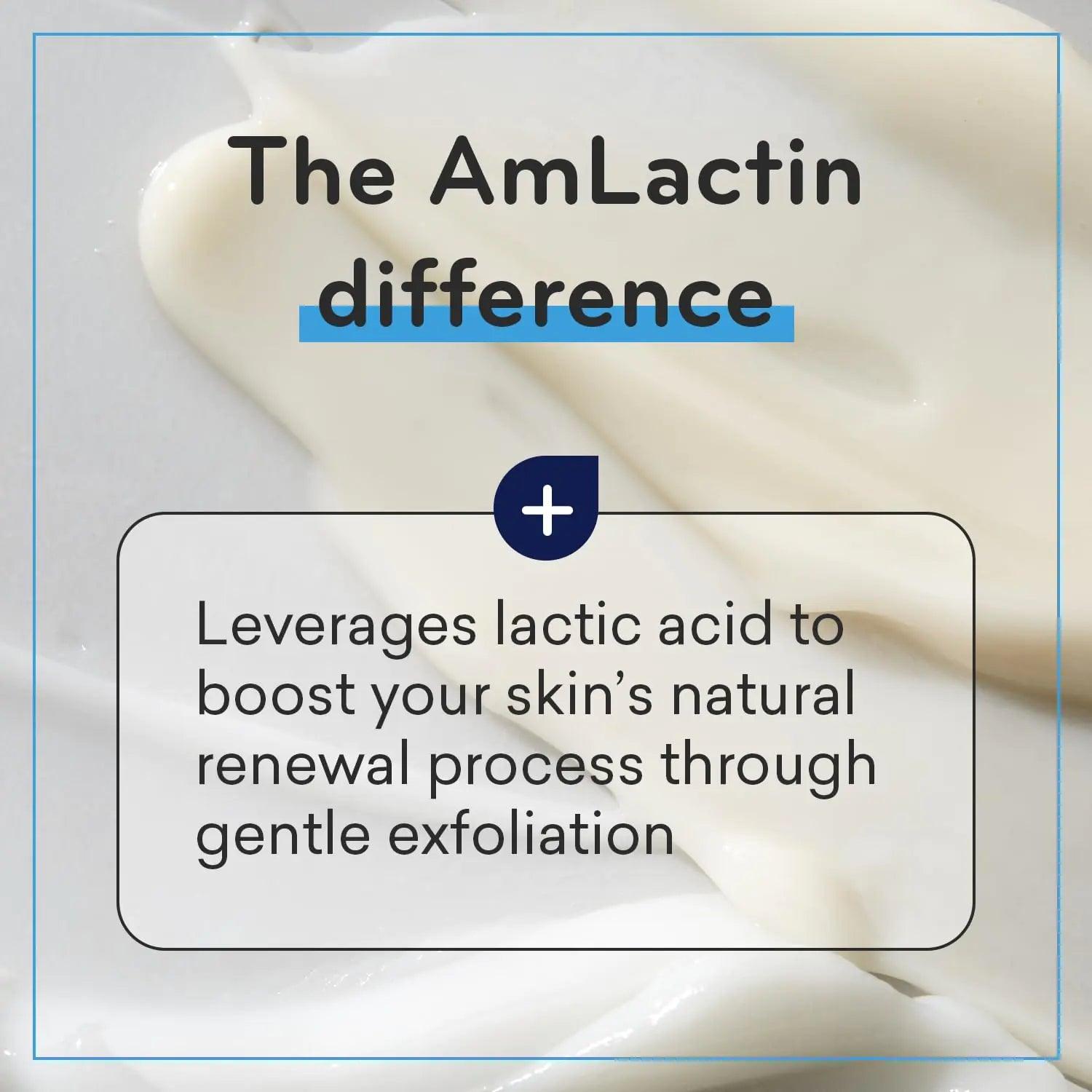 AmLactin Intensive Healing Body Lotion for Dry Skin – 14.1 oz Pump Bottle – 2-in-1 Exfoliator & Moisturizer with Ceramides & 15% Lactic Acid for Relief from Dry Skin (Packaging May Vary) 14.1 Fl Oz (Pack of 1) - Evallys.com # #