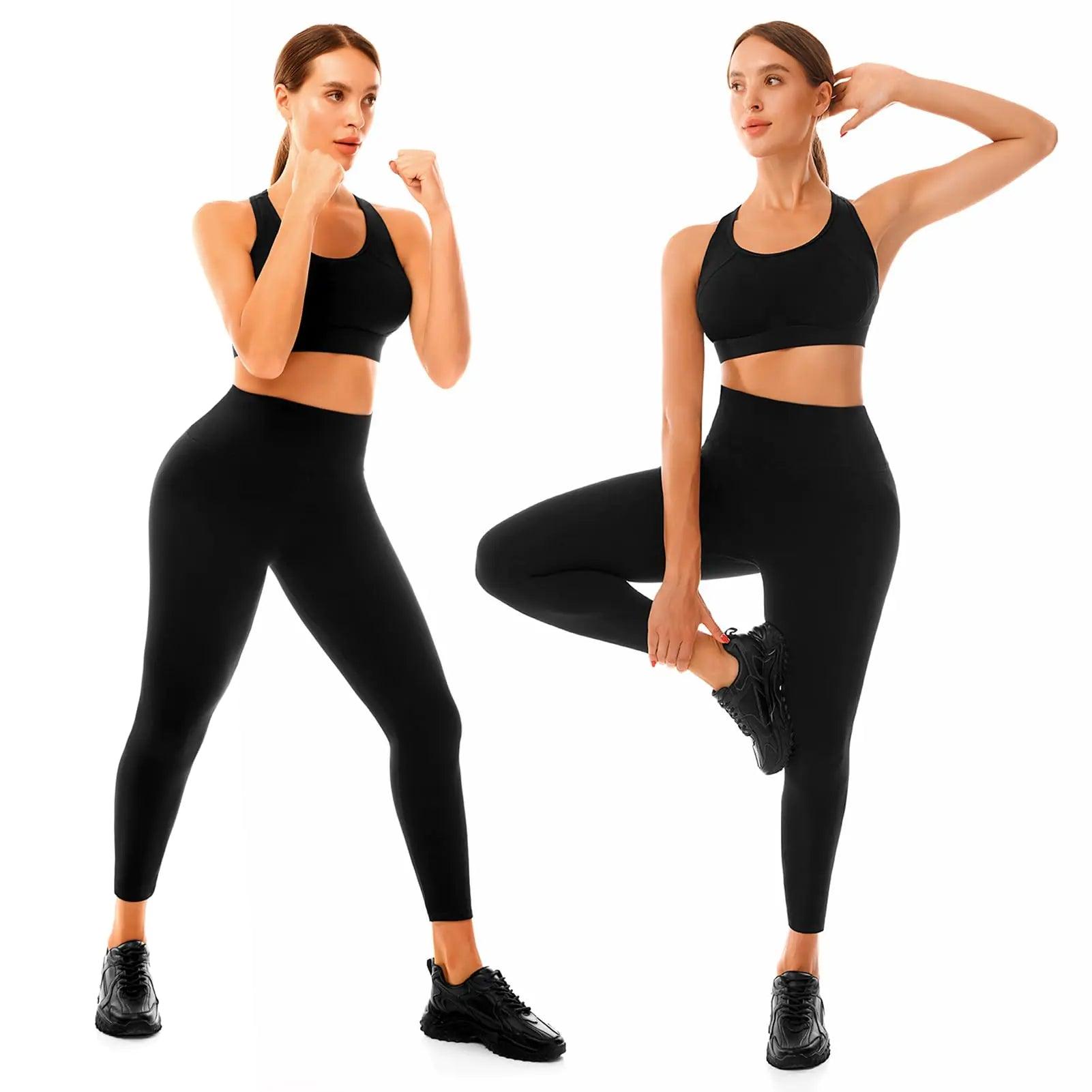 Leggings for Women, No See Through High Waisted Workout Yoga Leggings for Women No-Pocket Small-Medium Army Green - Evallys.com # #