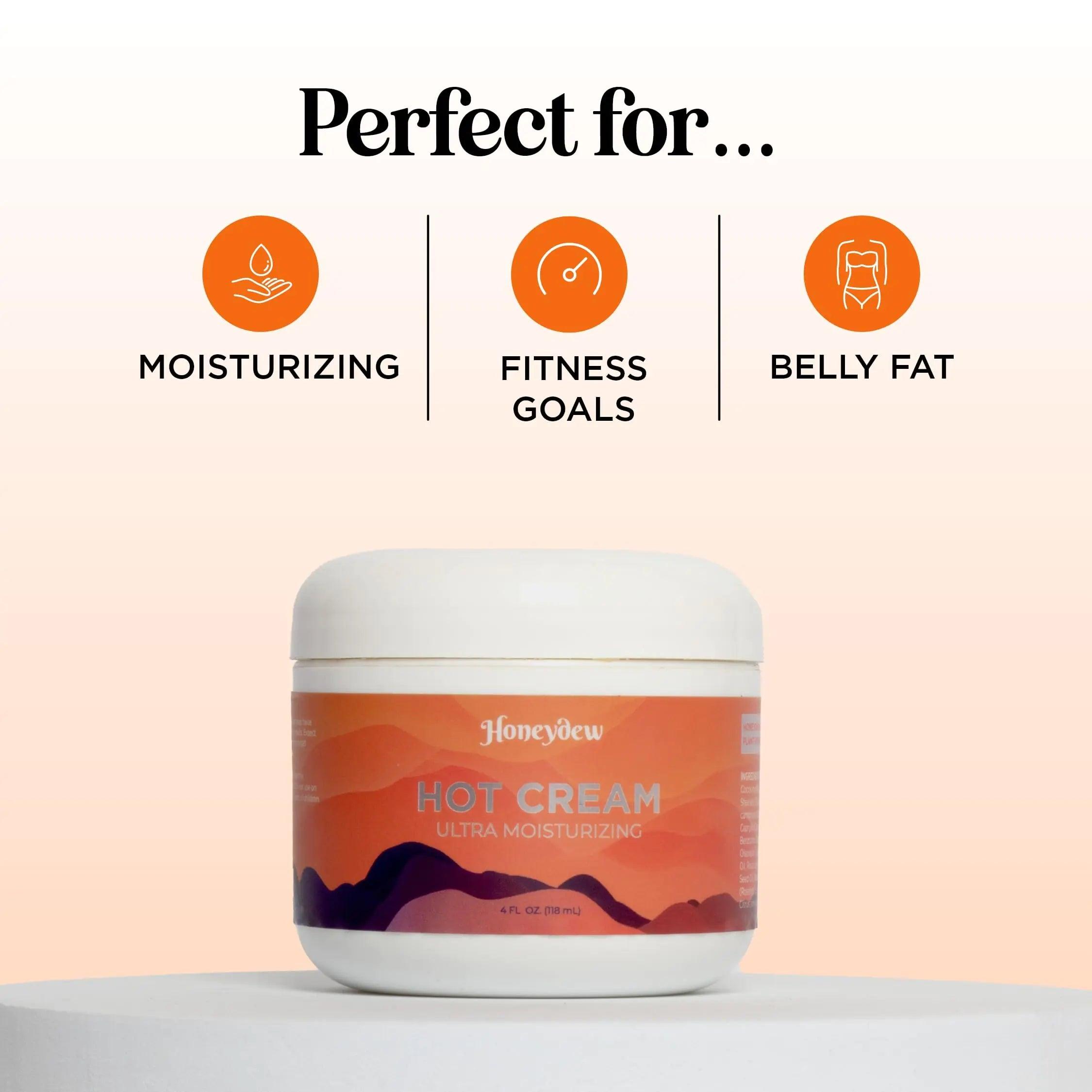 Hot Firming Lotion Sweat Enhancer - Skin Tightening Cream for Stomach Fat and Cellulite - Sweat Cream for Better Workout Results - Long Lasting Moisturizing Pre and Post Workout Massage Lotion menthol 4 Fl Oz (Pack of 1) - Evallys.com # #