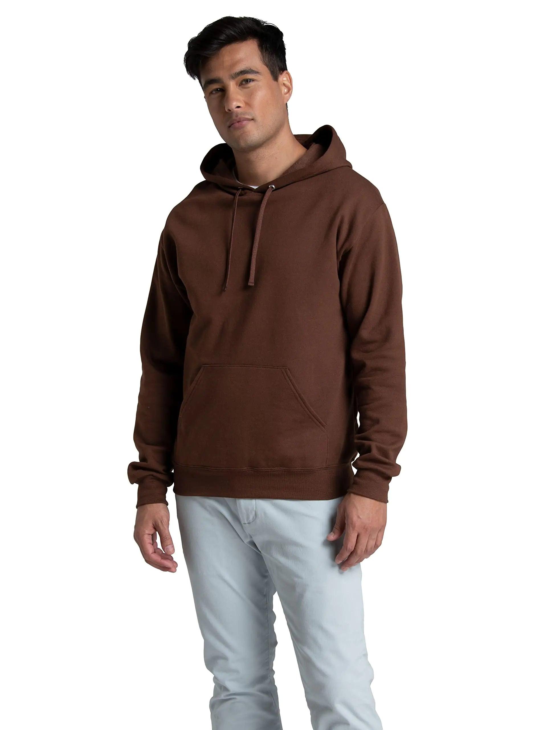 Fruit of the Loom Unisex Adult Eversoft Fleece Hoodie X-Large Warm Mocha Pullover - Evallys.com # #