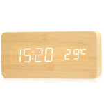 Wooden Digital Alarm Clock - Evallys.com # #