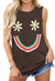 Womens Tank Tops Summer T Shirts Sleeveless Casual Loose Tunic Blouses Small Pure Red - Evallys.com