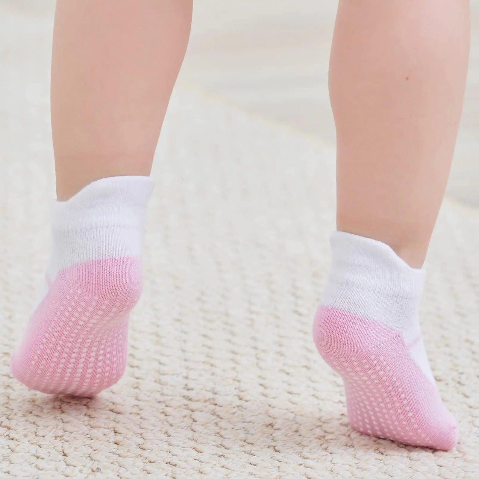 Zaples Baby Non Slip Grip Ankle Socks with Non Skid Soles for Infants Toddlers Kids Boys Girls 6-12 Months Mary Janes - 12 Pairs - Evallys.com # #