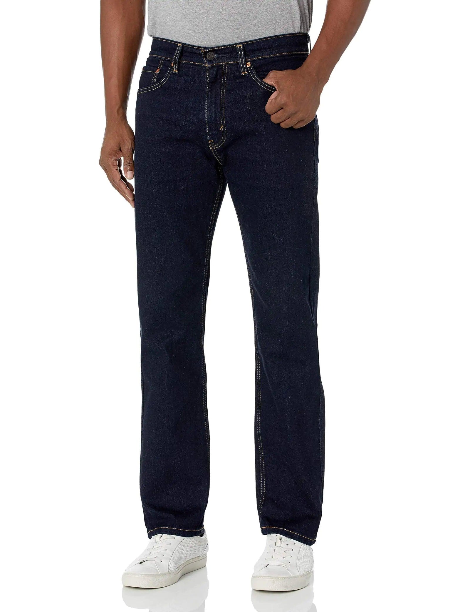 Levi's Men's 505 Regular Fit Jeans (Also Available in Big & Tall) 36W x 36L Rinse - Stretch - Evallys.com # #