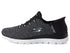 Skechers Womens Hands Free Summits Dazzling Haze 10.5 Wide Black White - Evallys.com # #