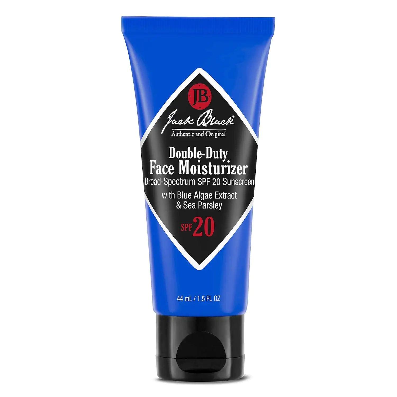 Jack Black Double-Duty Face Moisturizer – SPF 20 Sun Protection, Long Lasting Hydrating Skincare, Lightweight Moisturizer, Men’s Facial Moisturizer 1.5 Fl Oz (Pack of 1) - Evallys.com # #