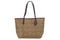 Coach (5696) Signature Coated Canvas Khaki Boysenberry City Tote Shoulder Bag - Evallys.com # #