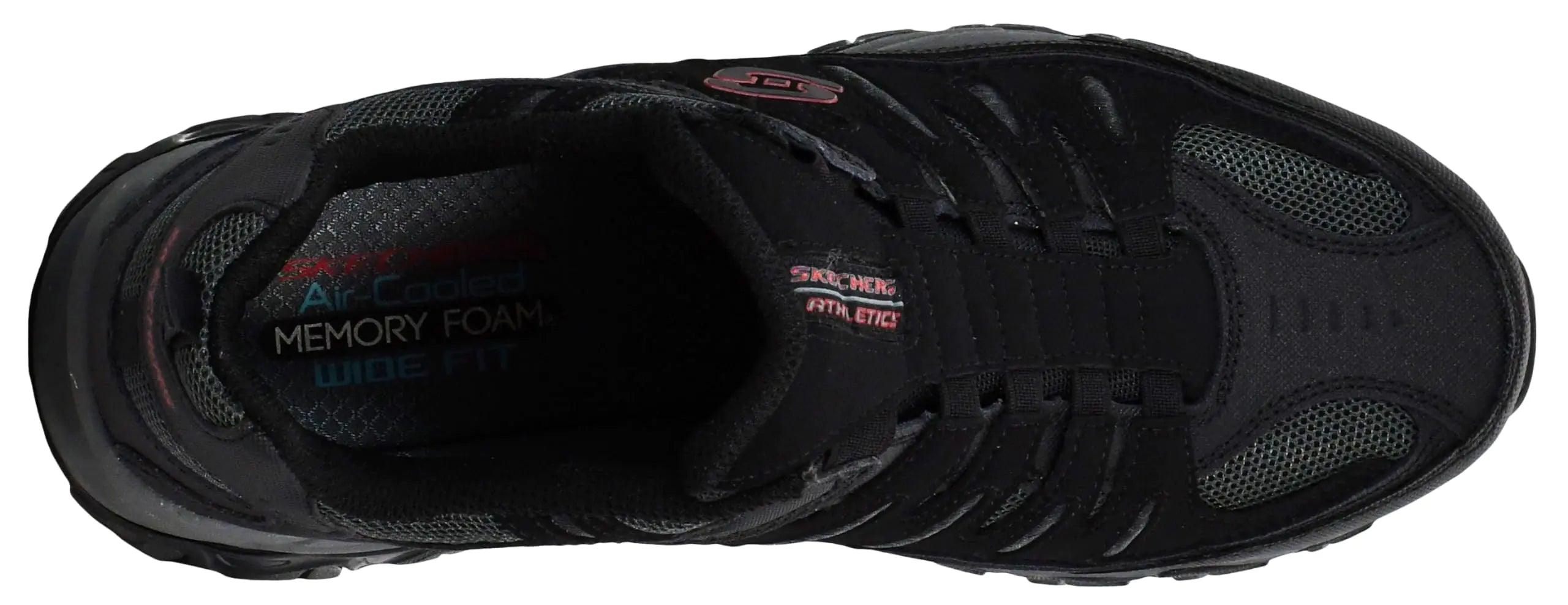 Skechers Mens Afterburn M fit Wonted 9 X-Wide Black/Charcoal - Evallys.com # #