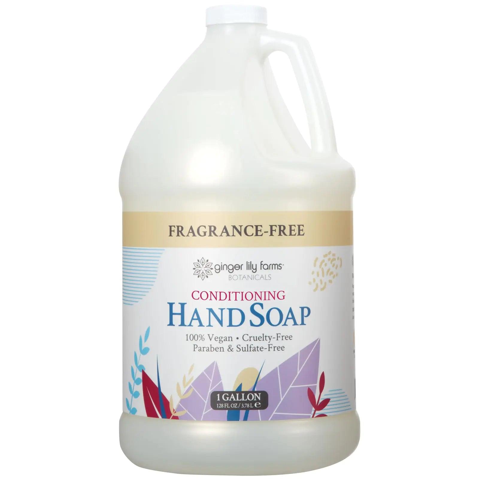 Ginger Lily Farms Botanicals All-Purpose Natural Fragrance-Free Hand Soap, Liquid Hand Soap Refill, 128 Ounces, 1 Gallon (Case of 4) 128 Fl Oz (Pack of 4) - Evallys.com # #