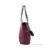 Burberry Medium Burgundy Logo Nylon Tote Shoulder Bag - Evallys.com # #