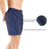 Men's 5" Running Shorts 2 Pack Quick Dry Athletic Workout Gym Shorts with Zipper Pockets Medium Navy/Green - Evallys.com # #