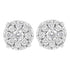 .925 Sterling Silver 1/2 cttw Lab Grown Diamond Composite Earring (F-G Color, VS2-SI1 Clarity) - Evallys.com # #