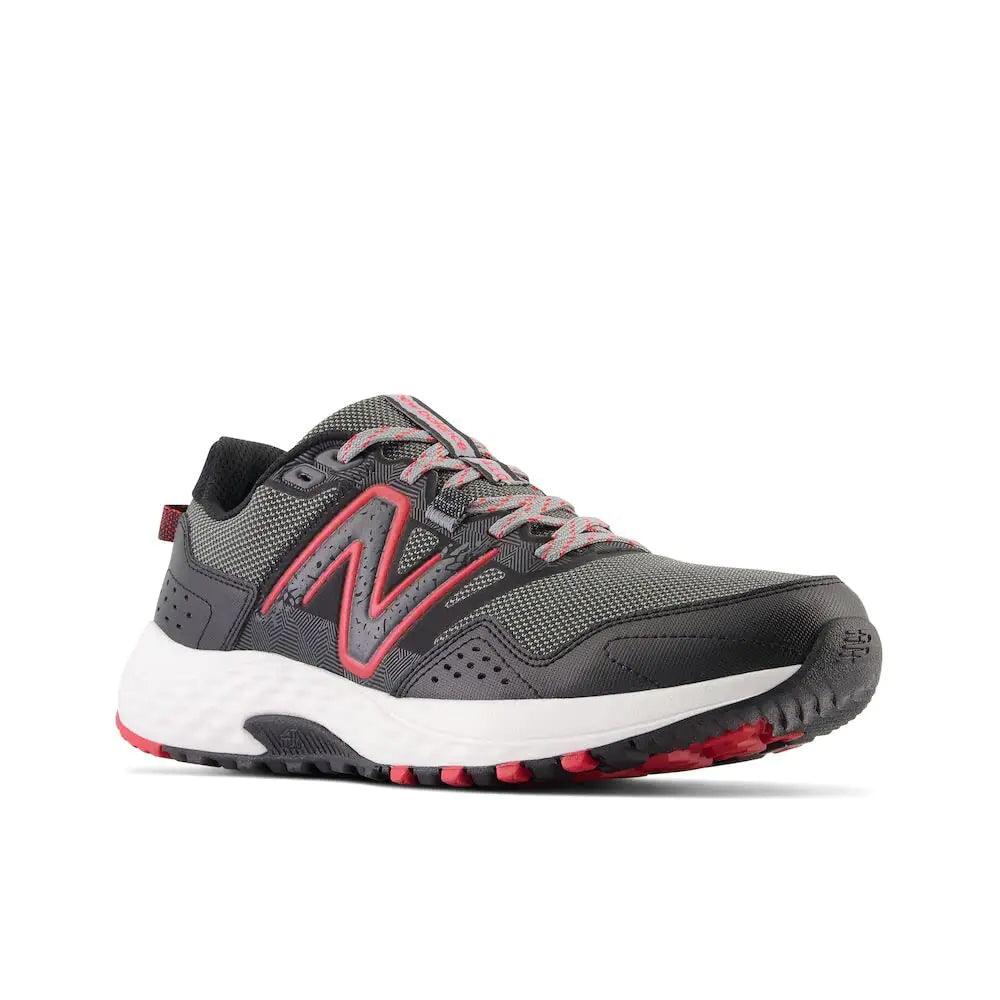 New Balance Men's 410 V8 Trail Running Shoe 8.5 Blacktop/Neo Flame/Shadow Grey - Evallys.com # #