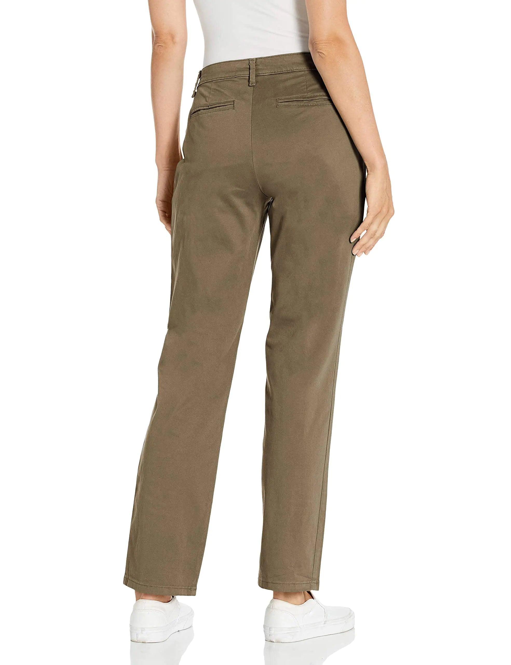 Lee Women's Relaxed Fit All Day Straight Leg Pant 16 Short Deep Breen - Evallys.com # #