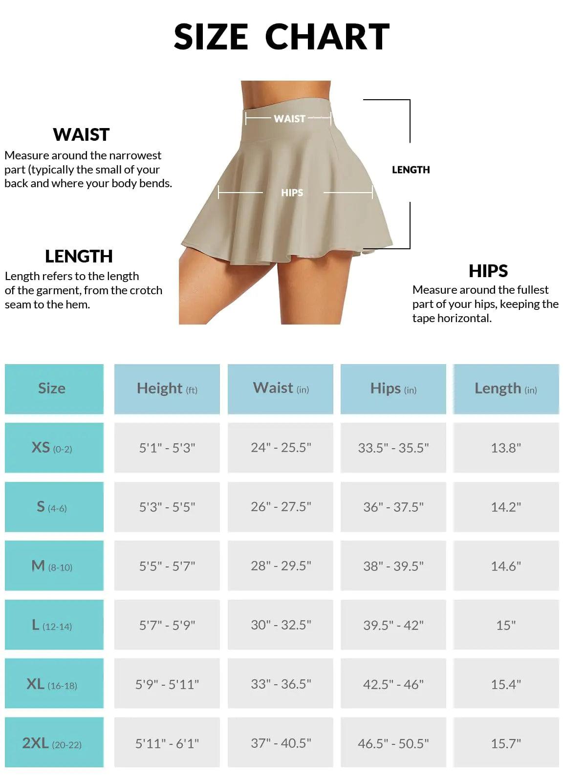 BALEAF Women's Tennis Skirts High Waisted Tummy Control Pleated Golf Skorts for Woman with Shorts Pockets Inner Pockets Large Khaki - Evallys.com # #