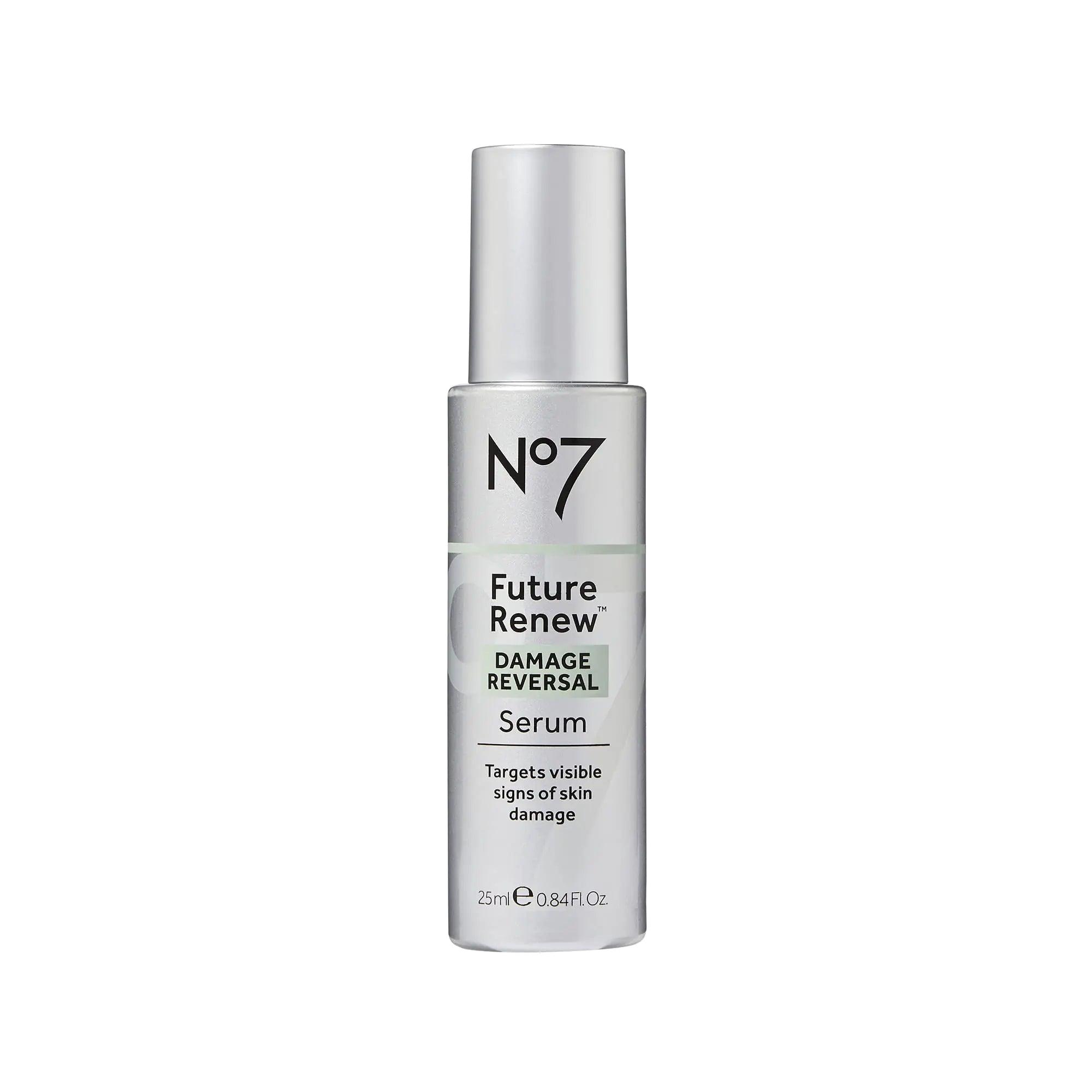 No7 Future Renew Damage Reversal Serum - Anti-Aging Face Serum for Glowing Skin - Hyaluronic Acid + Niacinamide for Sun Damage Reversal - Dermatologist-Approved, Sensitive Skin Suitable (0.84 Fl Oz) 0.84 Fl Oz (Pack of 1) - Evallys.com # #