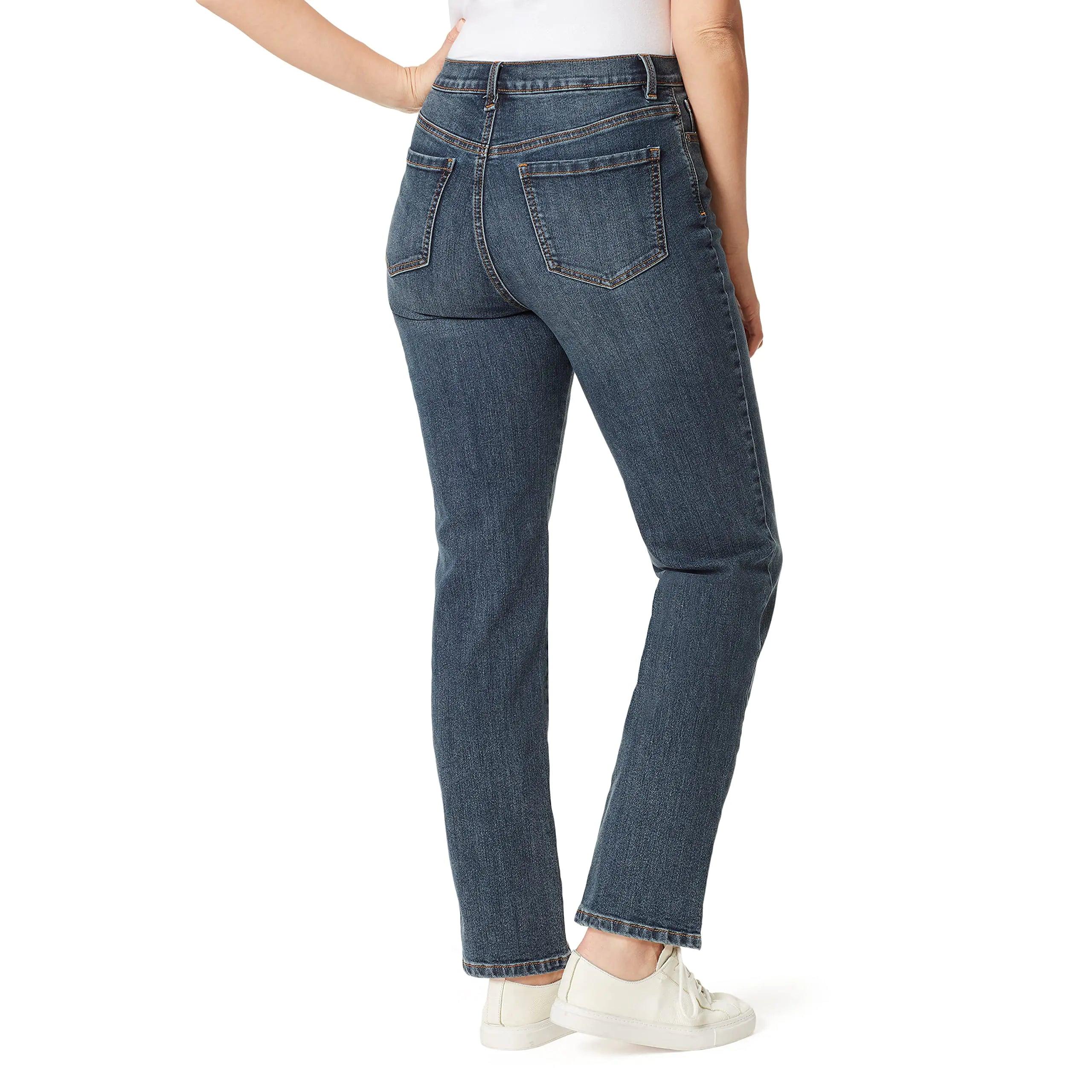 Gloria Vanderbilt Women's Classic Tapered Amanda Jeans Standard 6 Long Oregon Whiskers - Evallys.com # #