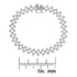 .925 Sterling Silver 1.0 cttw Miracle-Set Round Diamond "Zig Zag" Link Bracelet (I-J Color, I3 Clarity) -7.25 - Evallys.com # #