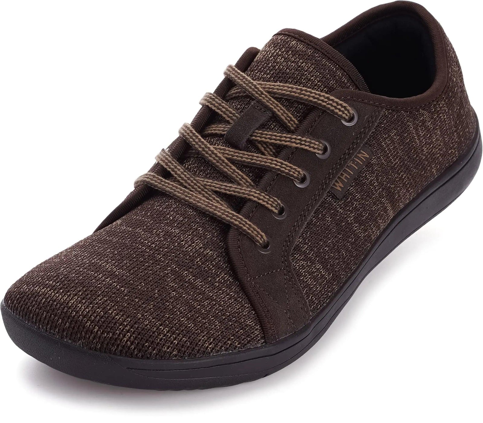 WHITIN Men's Wide Minimalist Barefoot Sneakers | Zero Drop Sole | Optimal Relaxation 11 Wide W81 Brown - Evallys.com # #