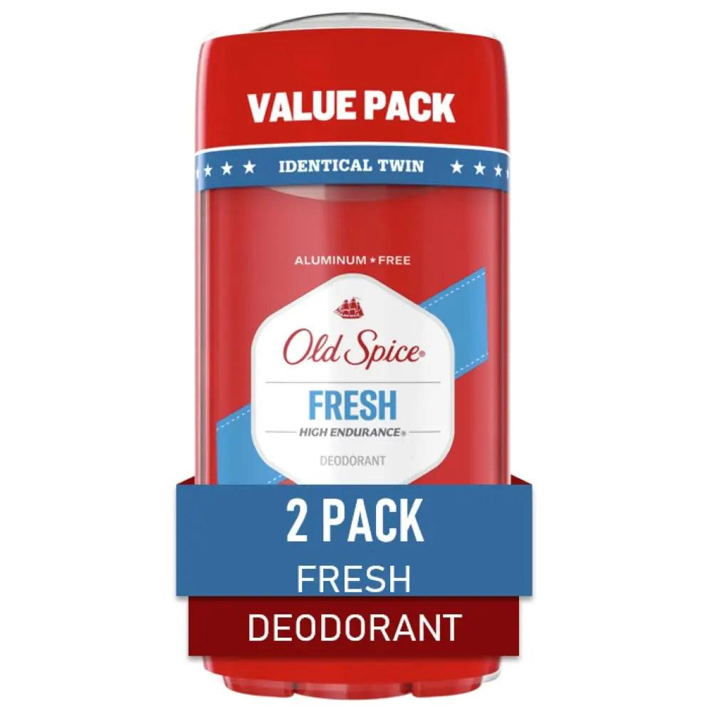 Old Spice Men's Aluminum Free Deoderant, High Endurance, Fresh Scent, 24-hr Odor Protection, 3.0 oz (Pack of 2) - Evallys.com # #