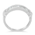 .925 Sterling Silver 1/2 Cttw Baguette Cut Diamond Channel Set X-Station Wedding Ring (H-I Color, I1-I2 Clarity) - Evallys.com # #