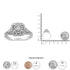 .925 Sterling Silver 1/3 Cttw Miracle Set Round-Cut Diamond Cocktail Ring (H-I Color, I1-I2 Clarity) - Evallys.com # #