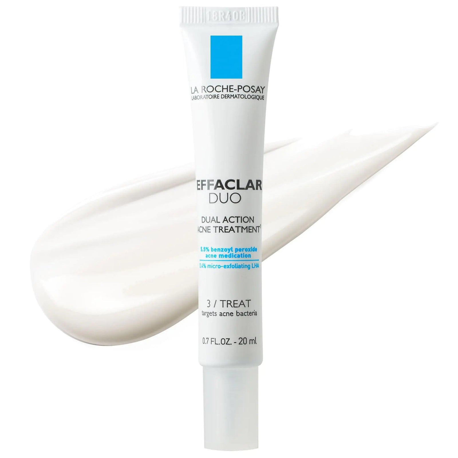 La Roche-Posay Effaclar Duo Dual Action Acne Spot Treatment Cream with Benzoyl Peroxide Acne Treatment for Acne and Blackheads, Lightweight Sheerness, Safe For Sensitive Skin 0.7 Fl Oz (Pack of 1) - Evallys.com # #