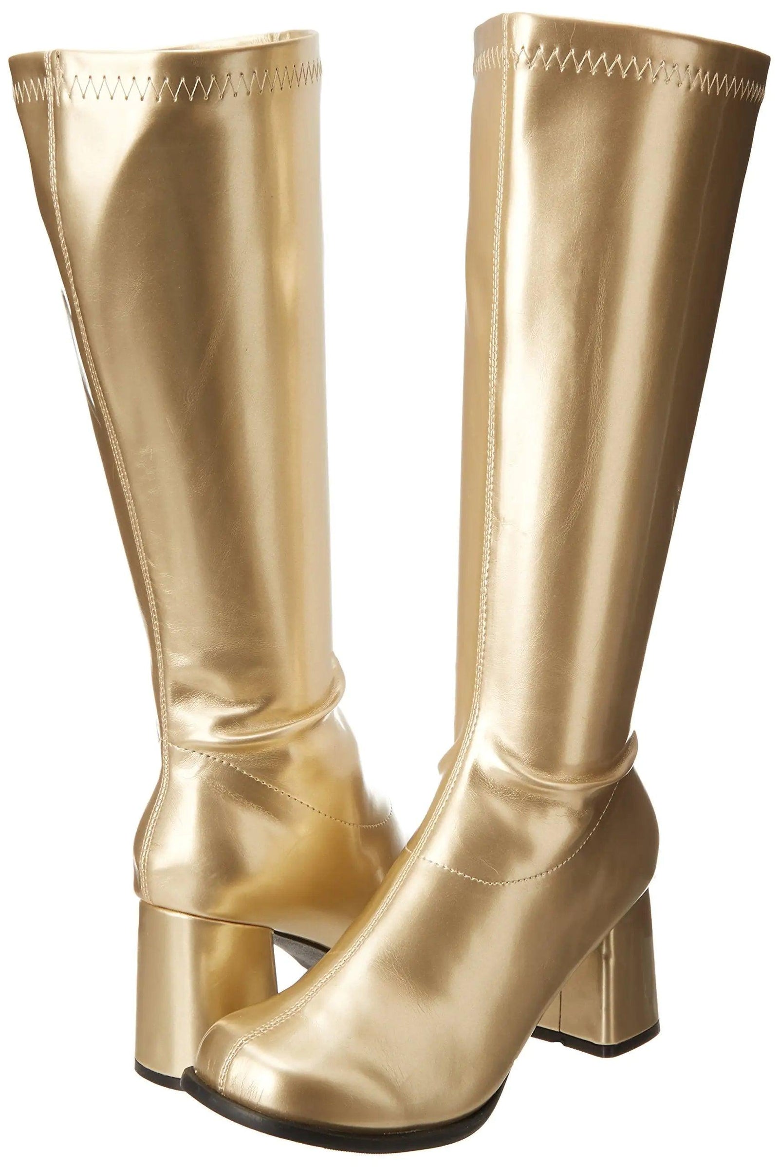 Ellie Shoes Women's Gogo Knee High Boot 9 Gold - Evallys.com # #