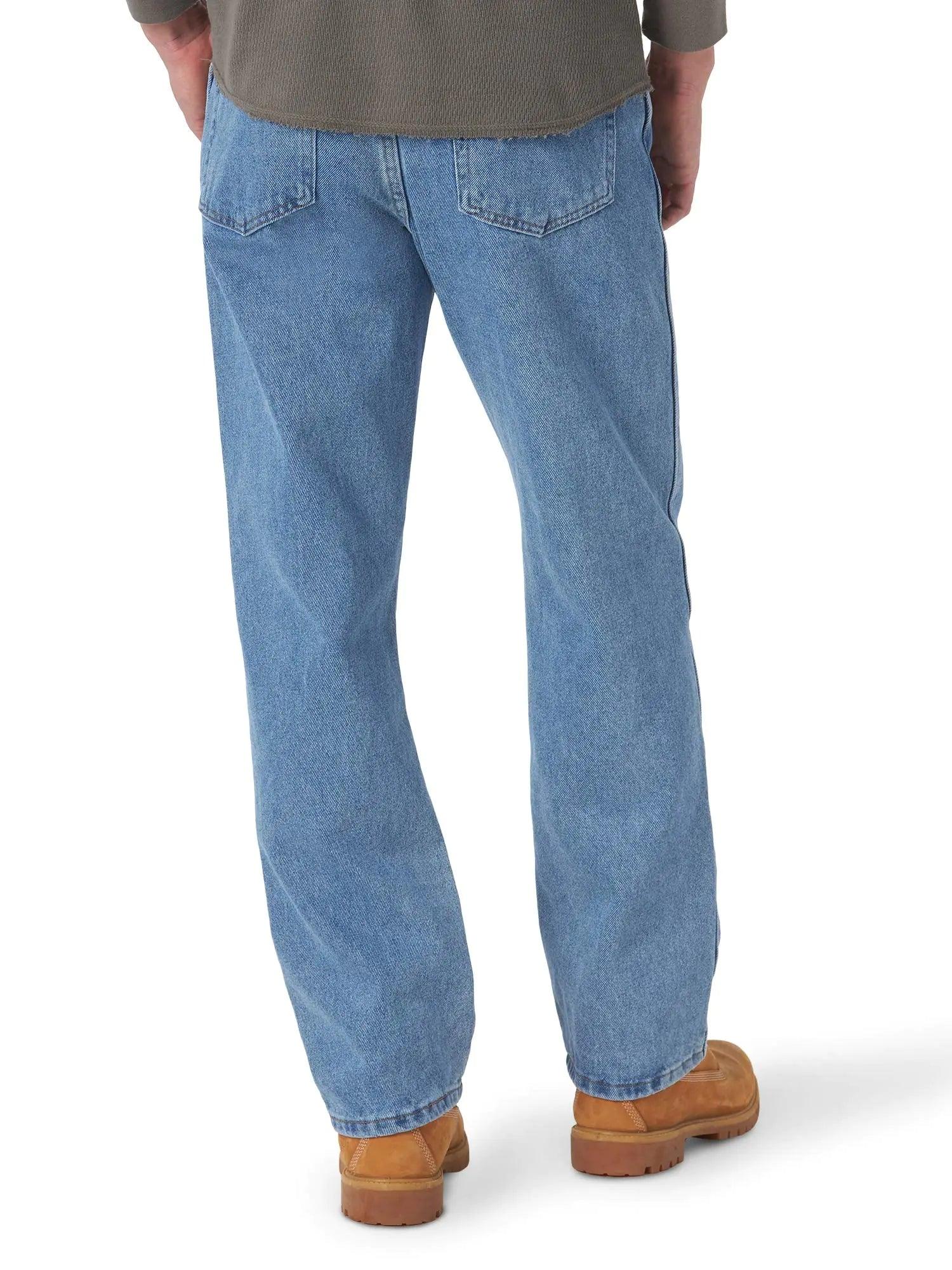 Rustler Men's Classic Regular Fit 42W x 29L Stonewash - Evallys.com # #