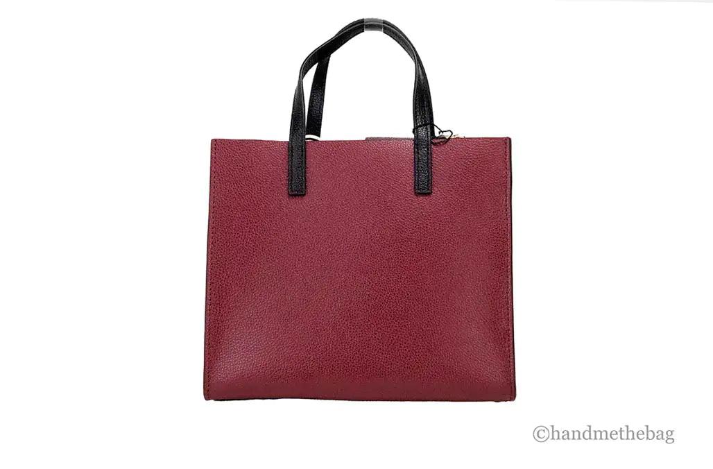 Marc Jacobs Grind Mini Pomegranate Colorblock Leather Tote - Evallys.com # #