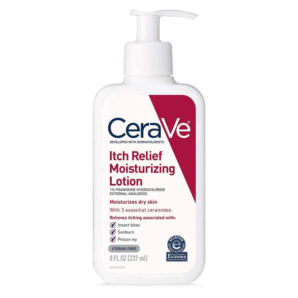 CeraVe Anti Itch Moisturizing Lotion with Pramoxine Hydrochloride | Relieves Itch with Minor Skin Irritations, Sunburn Relief, Bug Bites | 8 Ounce 8 Fl Oz (Pack of 1) - Evallys.com # #