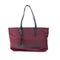 Burberry Medium Burgundy Logo Nylon Tote Shoulder Bag - Evallys.com # #