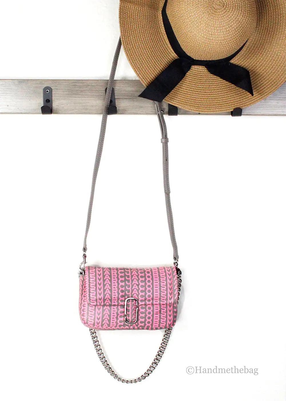 Marc Jacobs The Monogram Leather J Marc Mini Shoulder Bag - Evallys.com