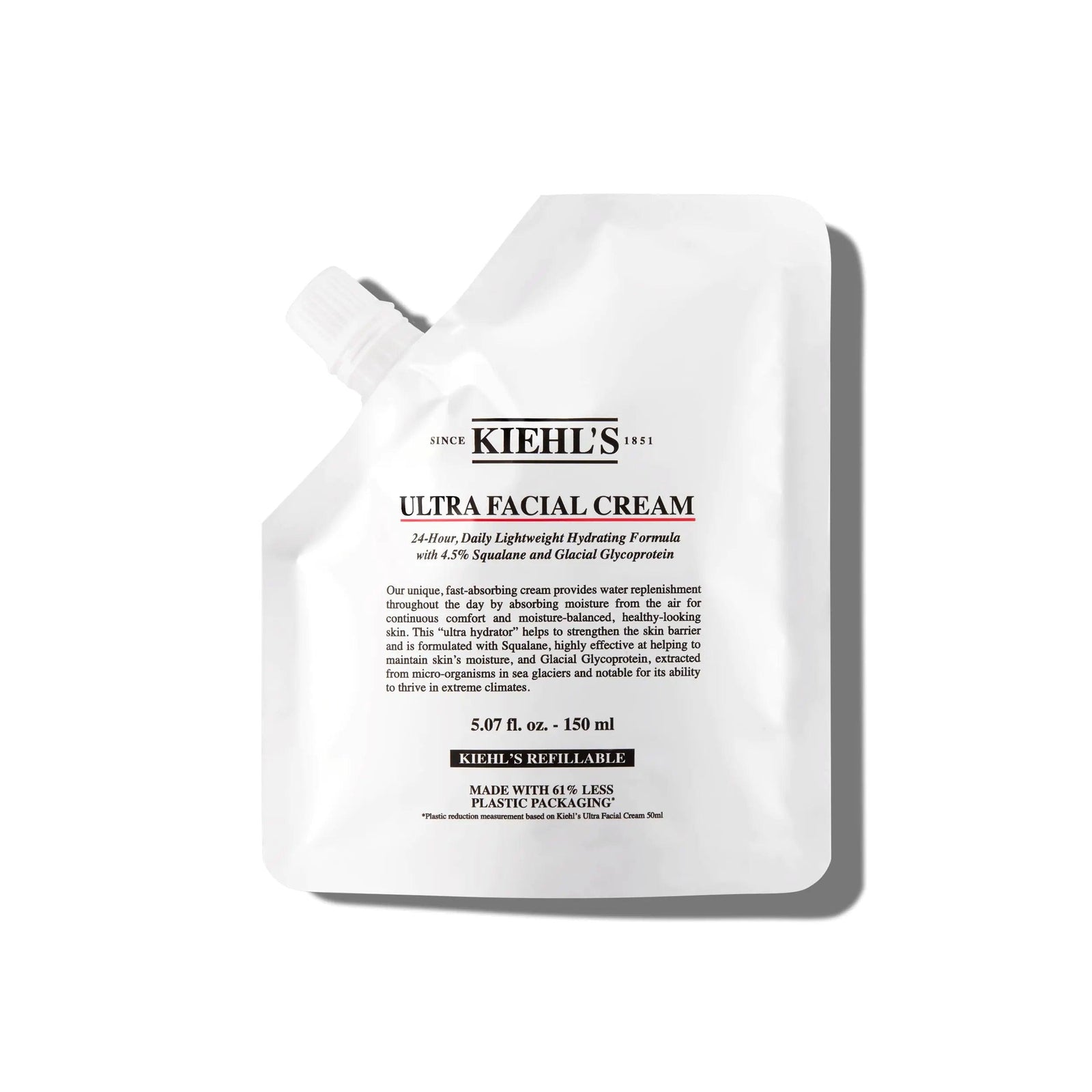 Kiehl's Ultra Facial Cream, with 4.5% Squalane to Strengthen Skin's Moisture Barrier, Skin Feels Softer and Smoother, Long-Lasting Hydration, Easy and Fast-Absorbing, Suitable for All Skin Types 5.07 Ounce (Pack of 1) - Evallys.com # #