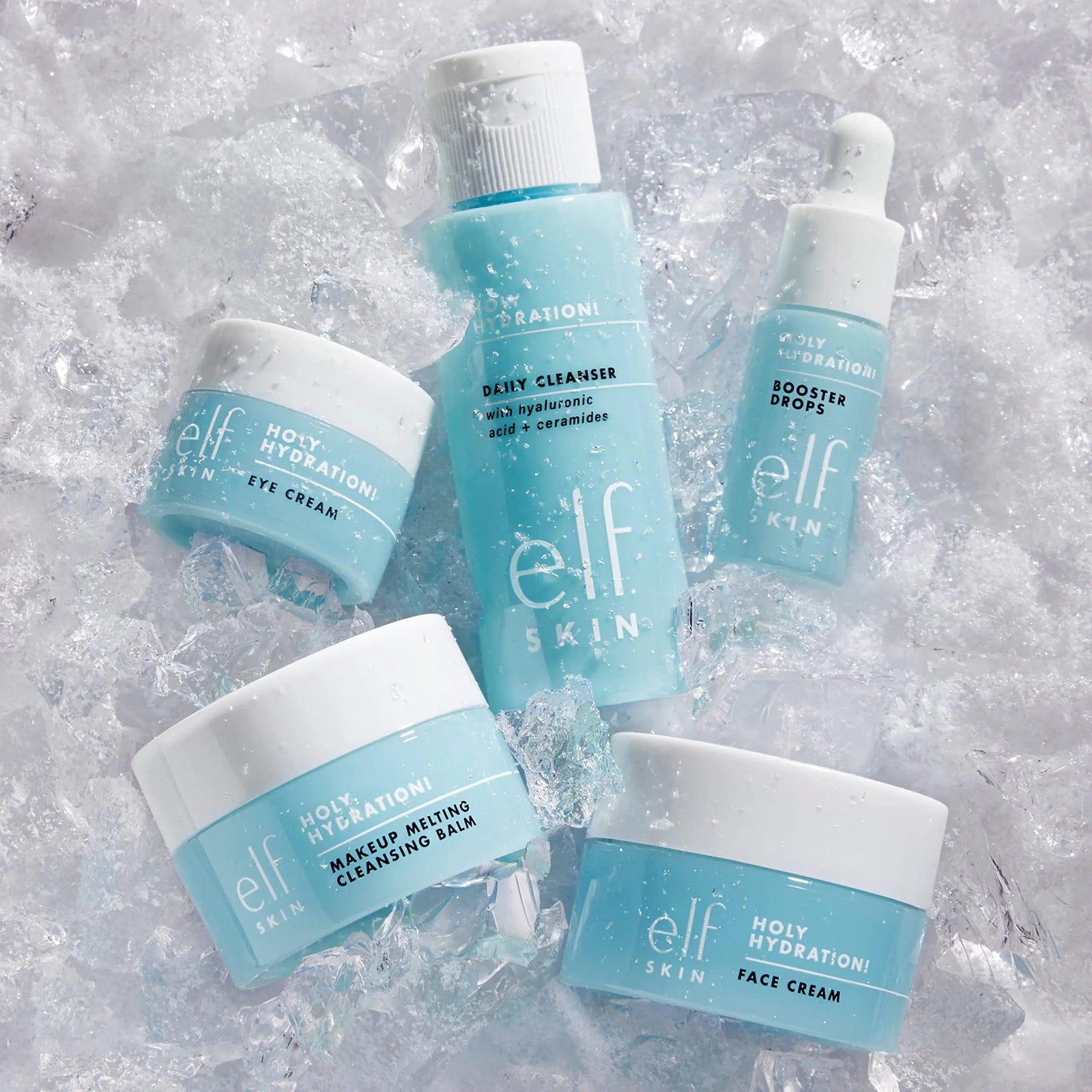 e.l.f. SKIN Hydrated Ever After Skincare Mini Kit, Cleanser, Makeup Remover, Moisturiser & Eye Cream For Hydrating Skin, Airplane-Friendly Sizes - Evallys.com # #