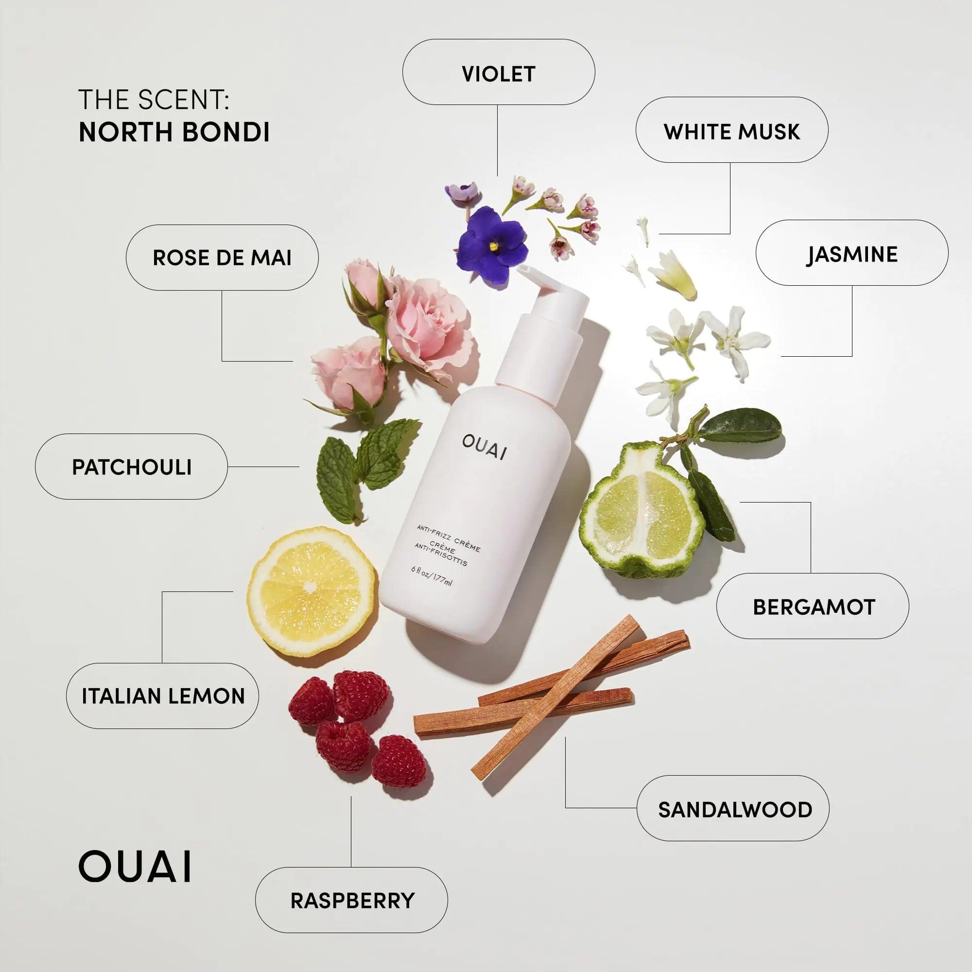 OUAI Anti Frizz Cream - Moisturizing Hair Cream with Frizz Control & Heat Protection - Provides Lasting Hydration with Jackfruit & Beetroot Extract - Paraben, Phthalate & Sulfate Free (6 oz) 6 Ounce (Pack of 1) - Evallys.com # #