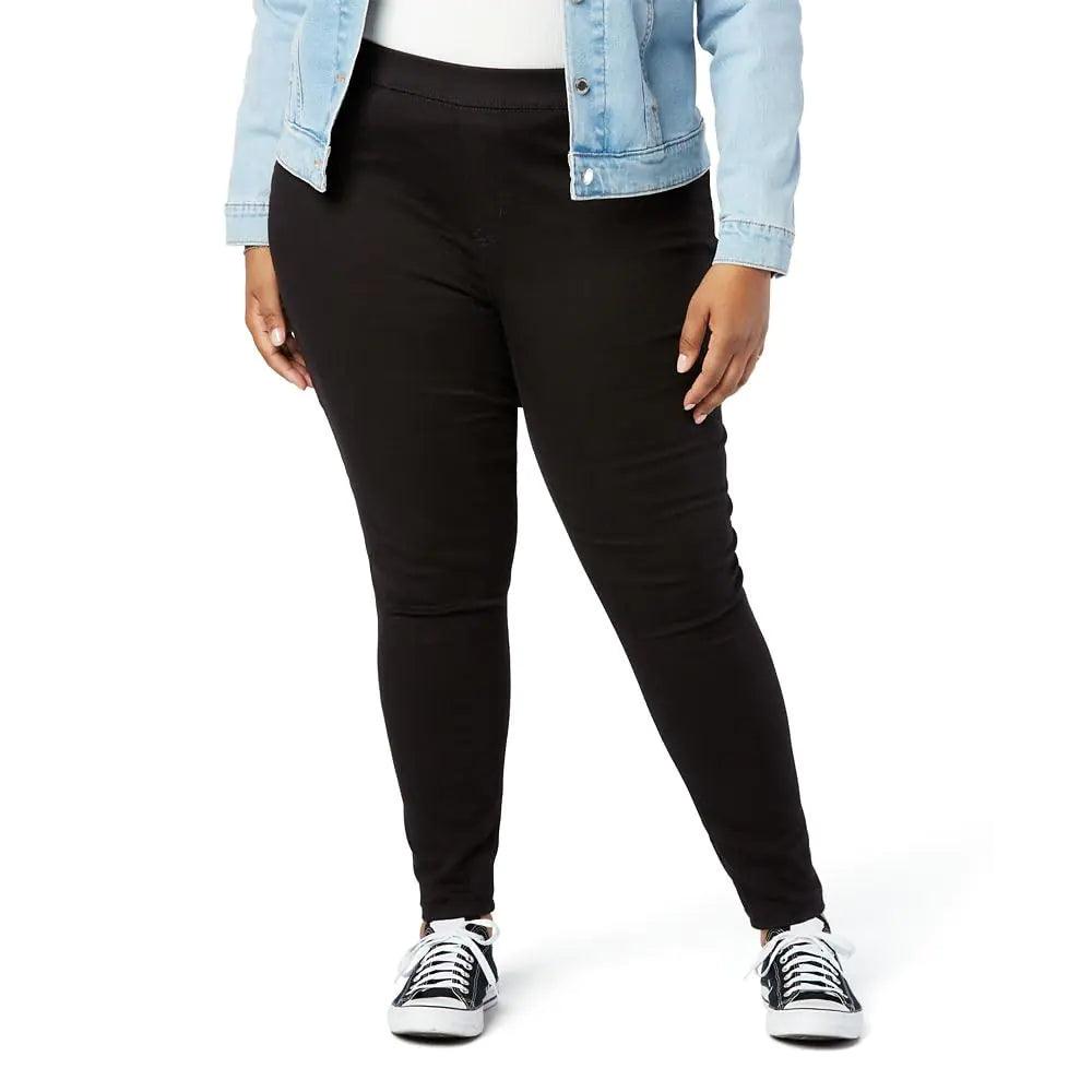 Signature by Levi Strauss & Co. Gold Women's Totally Shaping Pull-on Skinny Jeans (Available in Plus Size) 18 Long Noir - Evallys.com # #