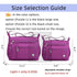 MINTEGRA Women Shoulder Handbag Roomy Multiple Pockets Bag Ladies Crossbody Purse Fashion Tote Top Handle Satchel Purple-s - Evallys.com # #