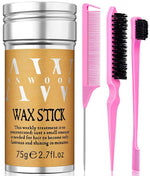 AnWoor Hair Wax Stick, 3PCS - Wax stick for Hair Wigs Edge Control, Hair Wax Stick for Flyaways, Taming Frizz, Hair Styling Slick Stick for Pomade & No-Greasy - 2.7 Oz 2.7 Ounce (Pack of 3) - Evallys.com # #