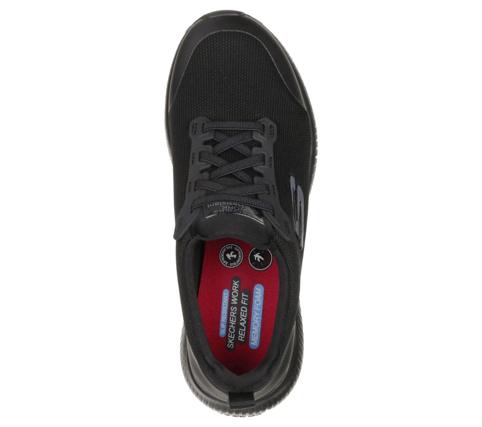 Skechers Women's Squad Sr Food Service Shoe 6 Wide Black - Evallys.com