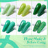 Born Pretty Green Gel Nail Polish, Christmas Carnival Evergreen Gel Nail Polish Set, Glitter Green Sparkle Gel Polish Nail Art Varnish Manicure Collection St. Patrick's Day 6PCS green forest - Evallys.com