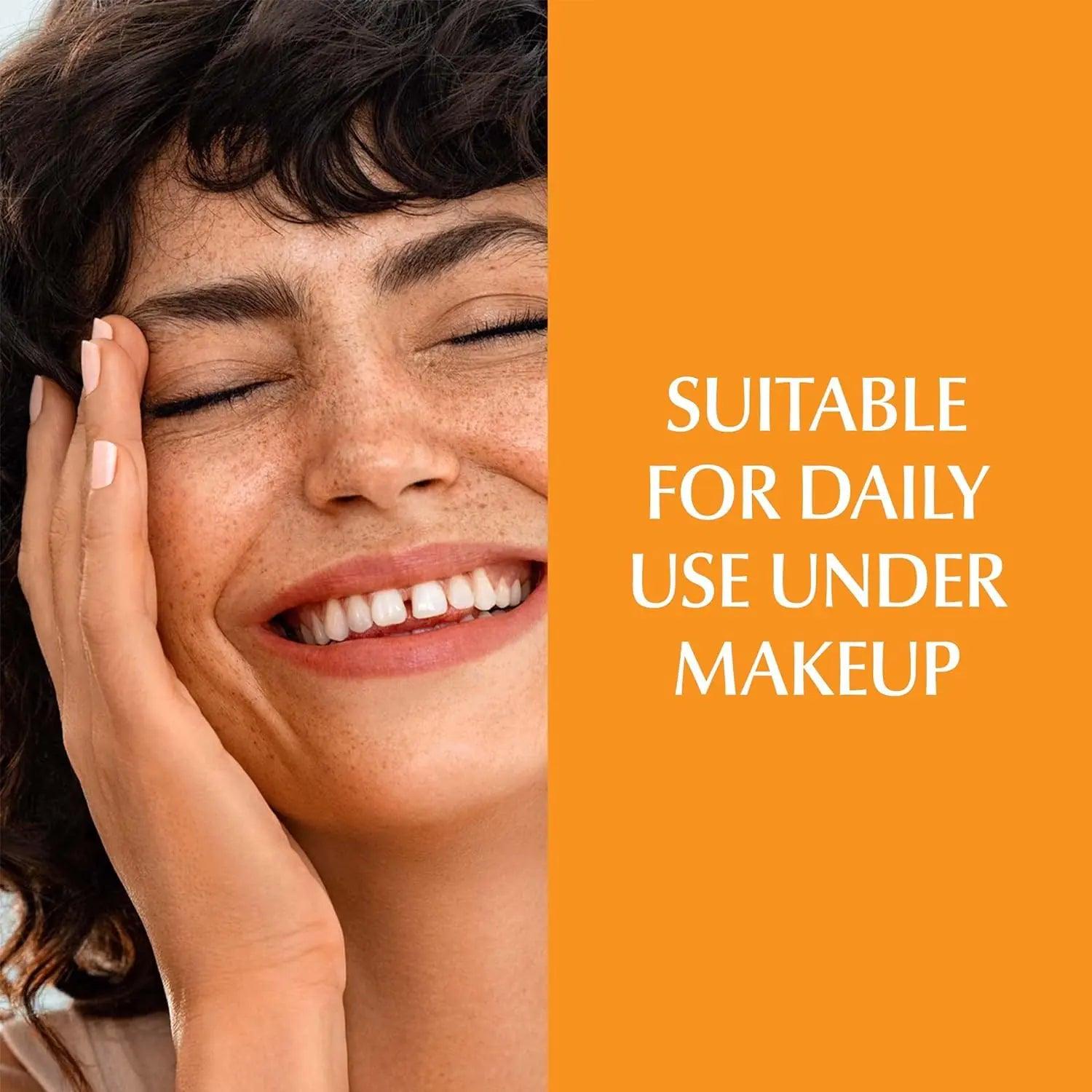 Eucerin Sun Age Defense SPF 50 Face Sunscreen Lotion, Hypoallergenic, Fragrance Free Sunscreen SPF 50 with Hyaluronic Acid, 2.5 Fl Oz Bottle - Evallys.com # #