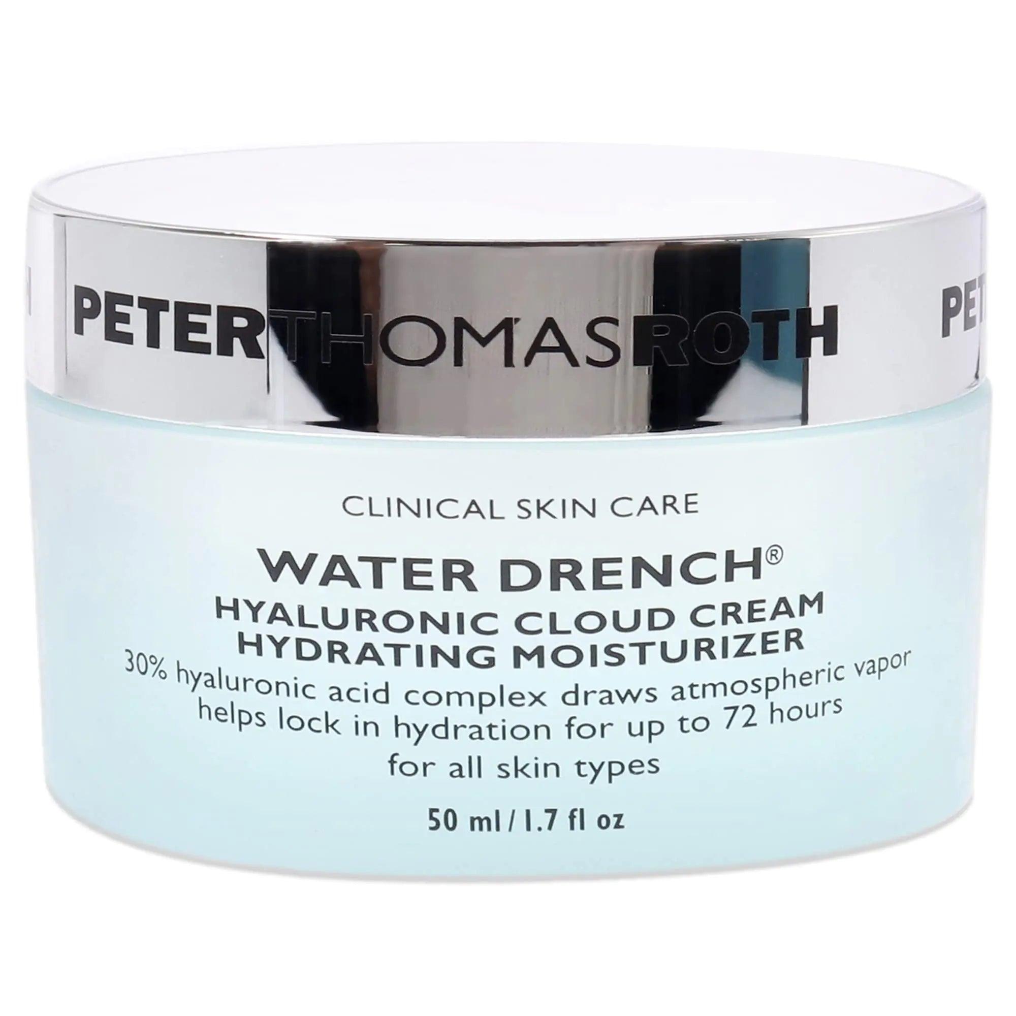 Peter Thomas Roth | Water Drench Hyaluronic Cloud Cream | Hydrating Moisturizer for Face, Up to 72 Hours of Hydration for More Youthful-Looking Skin, Fragnance Free, 1.69 Fl Oz 1.7 Fl Oz (Pack of 1) - Evallys.com # #