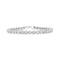 .925 Sterling Silver 1/2 Cttw Round Miracle-Set Diamond Tennis Bracelet (I2-I3 Clarity, I-J Color) - 7.25" - Evallys.com # #