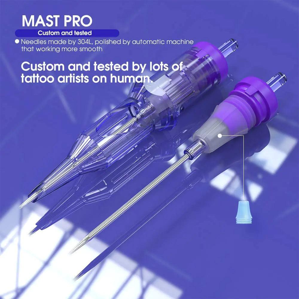 Mast Pro Tattoo Cartridges 20Pcs Disposable Needles Round Shader 1211RS - Evallys.com # #