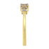 10K Yellow Gold 1/4 cttw 4-Prong Princess-Cut Diamond 3 Stone Ring Band (L-M Color, I1-I2 Clarity) - Evallys.com # #